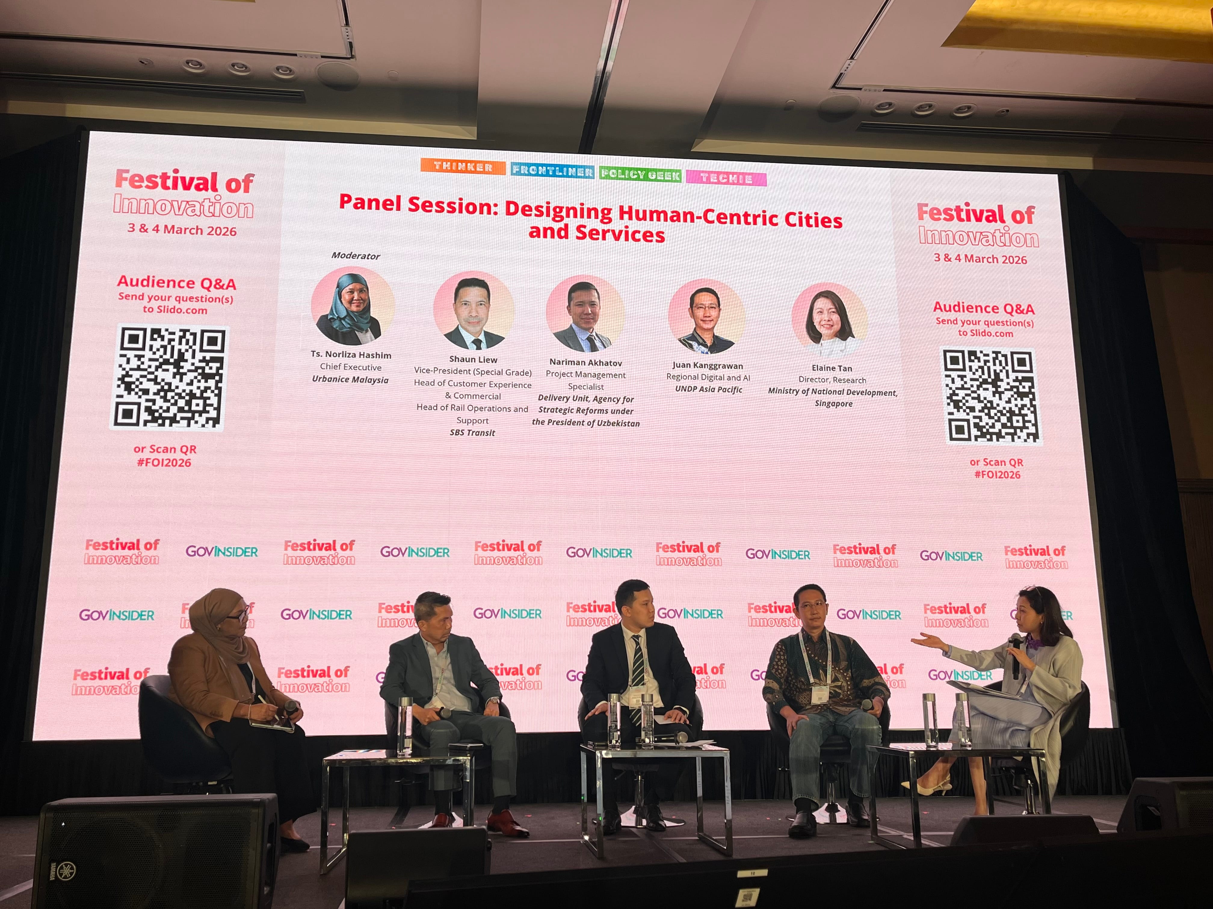 Photo of the Panel Session of GovInsider’s annual Festival of Innovation